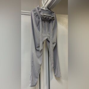 ee:some Light Gray women’s paper bag style Pants